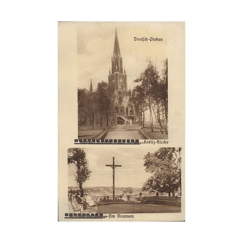 Deutsch-Piekar. Kreuz-Kirche. Am Brunnen. Piekary Śląskie. Kościół św. Krzyża. Studzienka św. Antoniego / Rewers: Fot. Pietruszk
