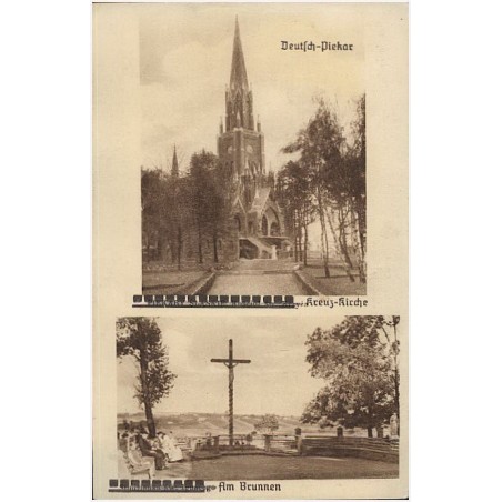 Deutsch-Piekar. Kreuz-Kirche. Am Brunnen. Piekary Śląskie. Kościół św. Krzyża. Studzienka św. Antoniego / Rewers: Fot. Pietruszk