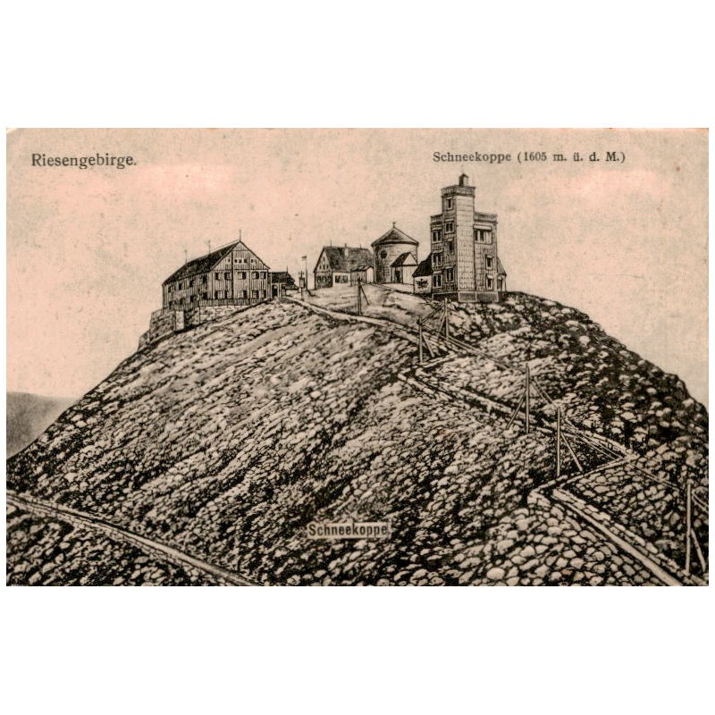 Riesengebirge. Schneekoppe (1605 m. ü. d. M.) Schneekoppe