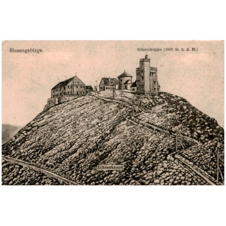 Riesengebirge. Schneekoppe (1605 m. ü. d. M.) Schneekoppe