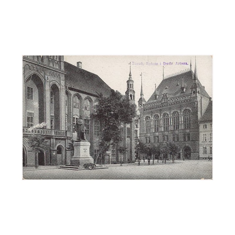 Toruń, Ratusz i Dwór Artusa. [Thorn, Rathaus und Artushof]