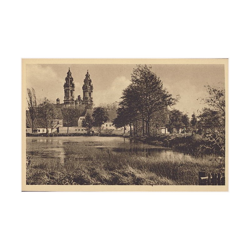 Grüssau i. Schles. Marienkirche, Westseite. Aufgenommen auf Kranzplatten