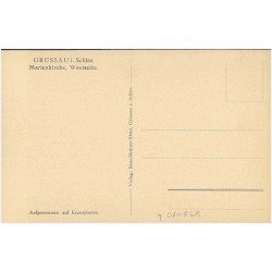 Grüssau i. Schles. Marienkirche, Westseite. Aufgenommen auf Kranzplatten