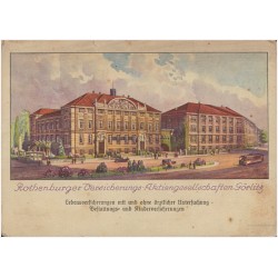 Rothenburger Versicherungs-Aktiengesellschaften Görlitz. Lebensversicherungen mit und ohne ärztlicher Untersuchung Bestattungs-