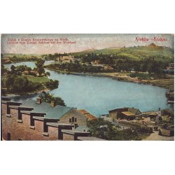 Kraków. Widok z Zamku Krakowskiego na Wisle. Krakau. Ausblick vom Königl. Schloss auf die Weichsel. Kraków - Krakau