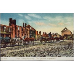 Oestl. Kriegsschauplatz: Das zerstörte Schirwindt. Serie 24/2