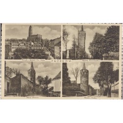 Paczków. Rynek i kościół Św. Jana. Brama Wrocławska. Mury obronne. Brama Nyska
