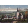 Riesengebirge. Schreiberhau-Mariental mit Haus Sunem, ev. Kapelle und Hochgebirge