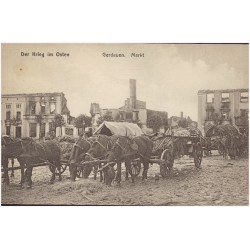 Der Krieg im Osten. Gerdauen. Markt