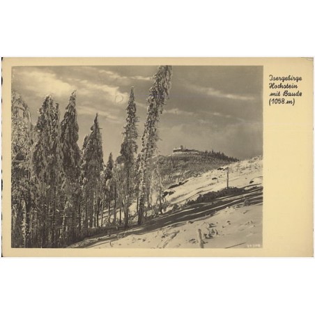 Isergebirge. Hochstein mit Baude (1058 m)