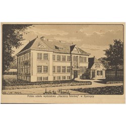 Polska szkoła wydziałowa "Macierzy szkolnej" w Bystrzycy 12./08.1923 Arch. Ed. David