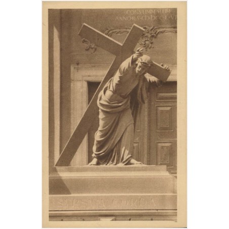 Warszawa. Figura Chrystusa kościoła św. Krzyża. - Warsaw. Christ's Statue of the Holy Cross Church. Fot. Plater-Zyberk