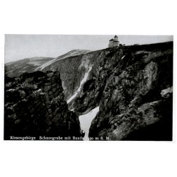 Riesengebirge. Schneegrube mit Baude 1490 m ü. M.