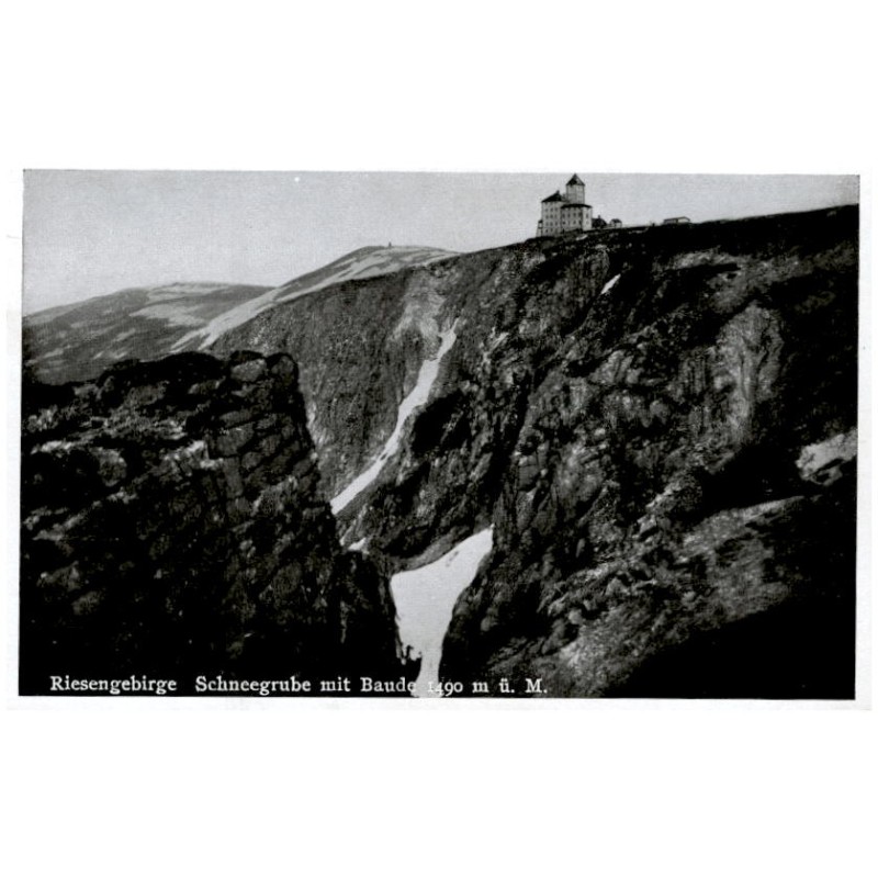 Riesengebirge. Schneegrube mit Baude 1490 m ü. M.