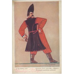 Z. Stryjeńskie mal. Polskie Typy Ludowe: Sieradz. Costumes populaires polonais