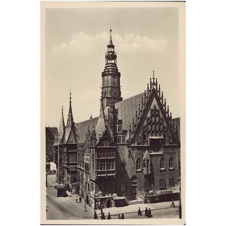 Breslau. Rathaus von der Kornecke
