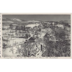 Riesengebirge. Blick über Ober Giersdorf nach Hain u. Kl. Sturmbaude