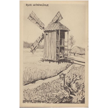 Russ. Windmühle. Kriwub i. Felde gez