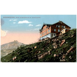Riesengebirge, Prinz Heinrichbaude m. Schneekoppe.