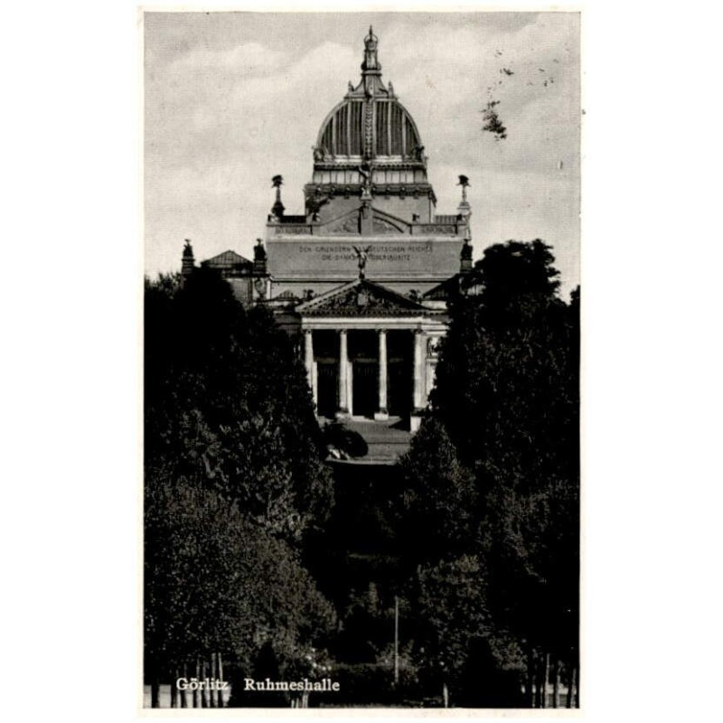 Görlitz. Ruhmeshalle / Rewers: Görlitz i. Schl. Ruhmeshalle.