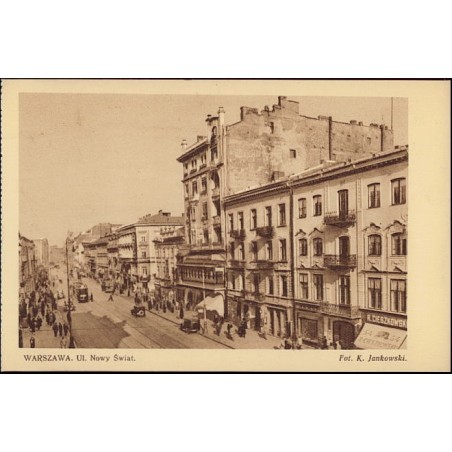 Warszawa. Ul. Nowy Świat. Fot. K. Jankowski