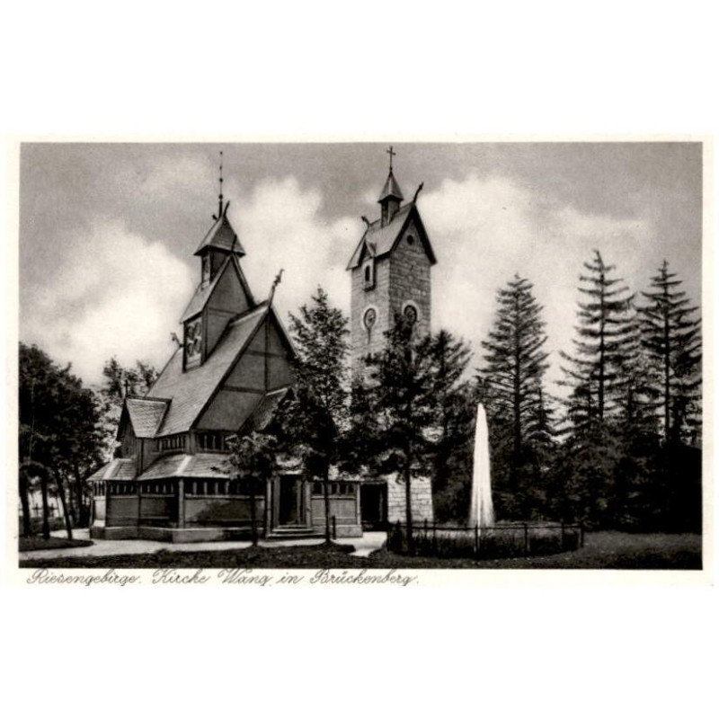Riesengebirge. Kirche Wang in Brückenberg. / Rewers: Die Kirche Wang [...]
