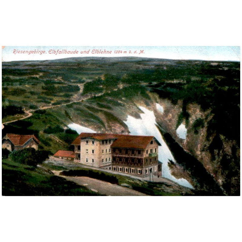 Riesengebirge. Elbfallbaude und Elblehne 1284 m ü. d. M.
