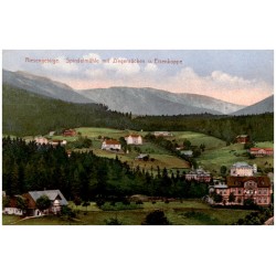 Riesengebirge. Spindelmühle mit Ziegenrücken u. Eisenkoppe