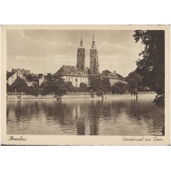 Breslau. Sandinsel mit Dom