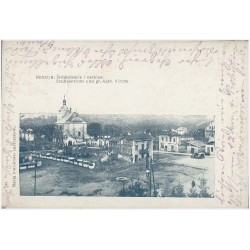 Rohatyn. Śródmieście i cerkiew. Stadtzentrum und gr.-kath. Kirche