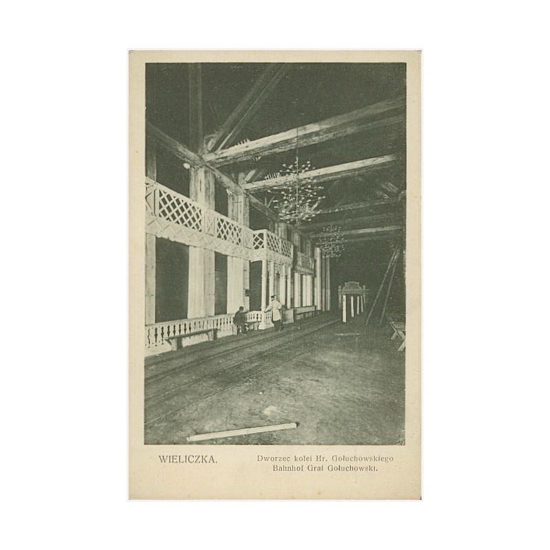 Wieliczka. Dworzec kolei Hr. Gołuchowskiego. Bahnhof Graf Goluchowski