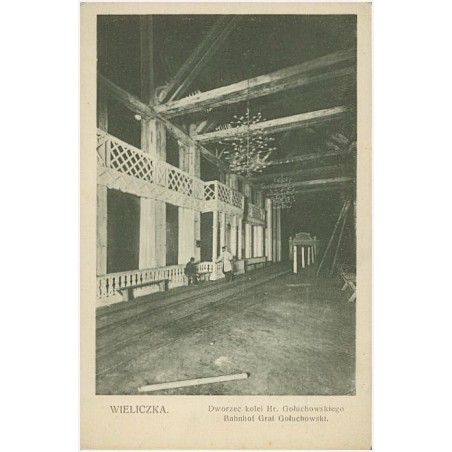 Wieliczka. Dworzec kolei Hr. Gołuchowskiego. Bahnhof Graf Goluchowski