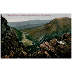 Riesengebirge. Blick vom Schneekoppenkegel in den Riesengrund.