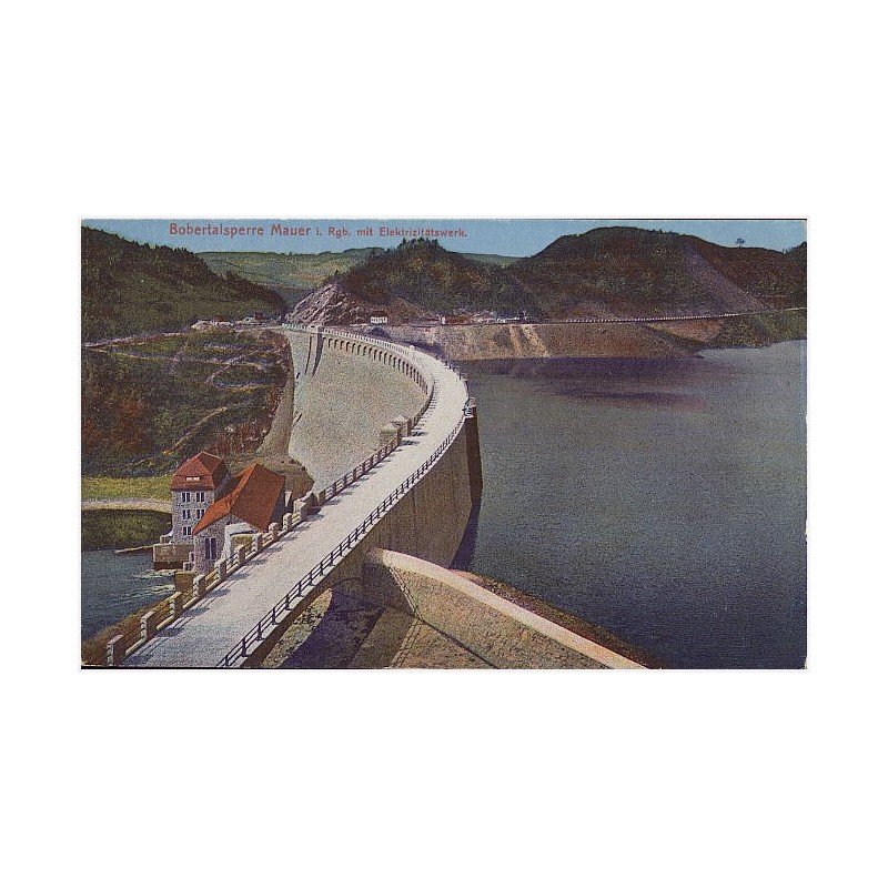 Bobertalsperre Mauer i. Rgb. mit Elektritzitätswerk [...]