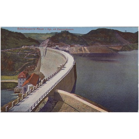 Bobertalsperre Mauer i. Rgb. mit Elektritzitätswerk [...]
