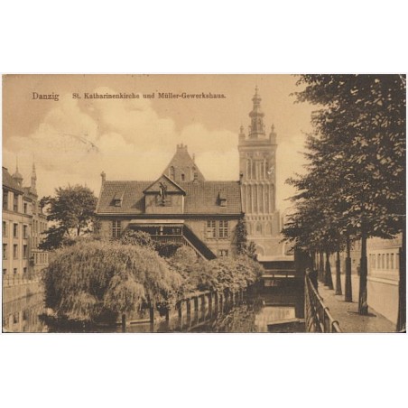 Danzig. St. Katharinenkirche und Müller-Gewerkshaus
