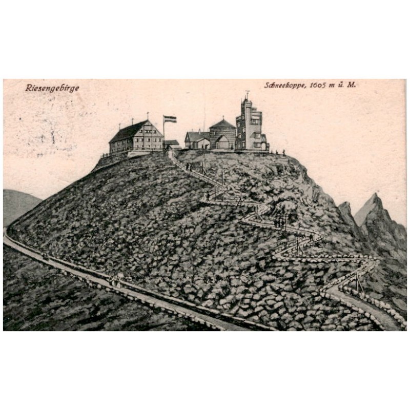 Riesengebirge. Schneekoppe, 1605 m ü. M.