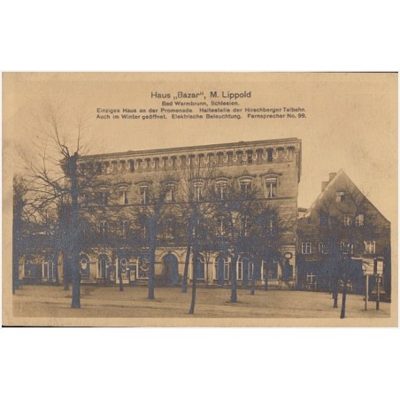 Haus "Bazar", M. Lippold. Bad Warmbrunn, Schlesien. [...]