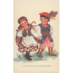 Stroje ludowe z Krakowskiego. A. Ursyn mal