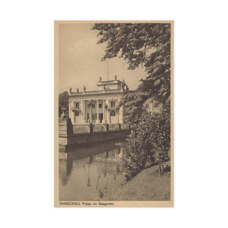 Warschau. Palais im Seegarten