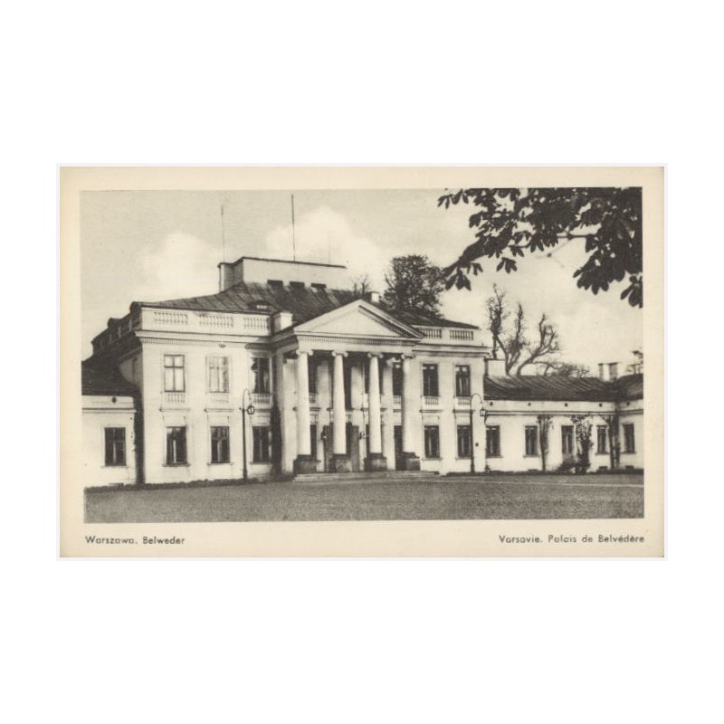 Warszawa. Belweder. Varsovie. Palais de Belvédere