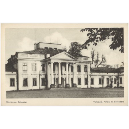 Warszawa. Belweder. Varsovie. Palais de Belvédere