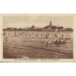 See- und Solbad Swinemünde - Kurhaus mit Strandleben