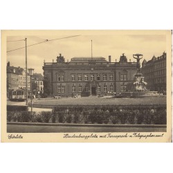 Görlitz. Hindenburgplatz mit Fernsprech u. Telegraphenamt