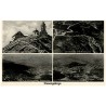 Riesengebirge. Schneekoppenkegel 1605 m ü. M. Zickzackweg a. d. Melzergrung. Blick v. d. Schneekoppe. Brückenberg. Krummhübel-Wo