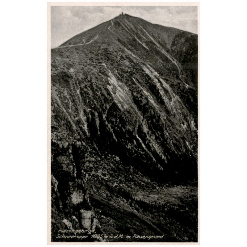 Riesengebirge. Schneekoppe 1605 m ü. d. M. m Riesengrund