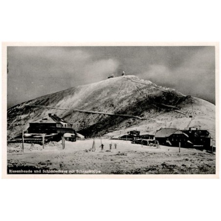 Riesenbaude und Schlesierhaus mit Schneekoppe