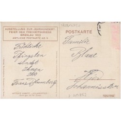 Amtliche Postkarte nr. 9. Arthur Kampf, "Volksopfer" Gold gab ich für Eisen