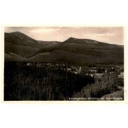 Riesengebirge. Wolfshau mit Schneekoppe