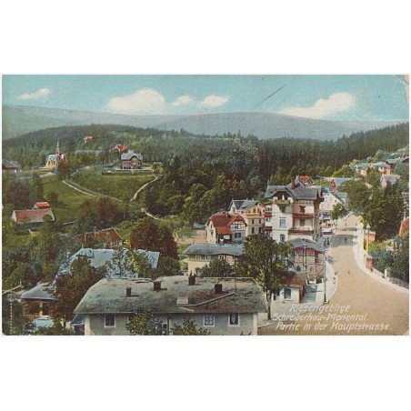Riesengebirge. Schreiberhau-Mariental. Partie in der Hauptstrasse